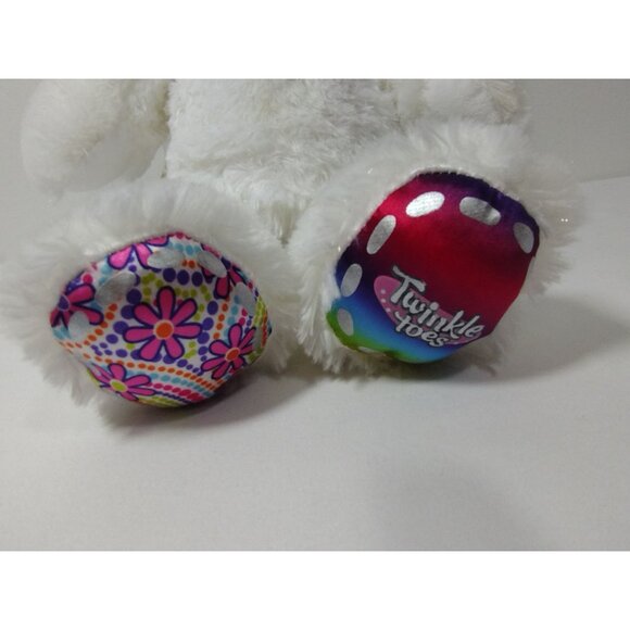 Build A Bear 17” TWINKLE TOES Light Up Ears White Plush bear - Picture 6 of 9